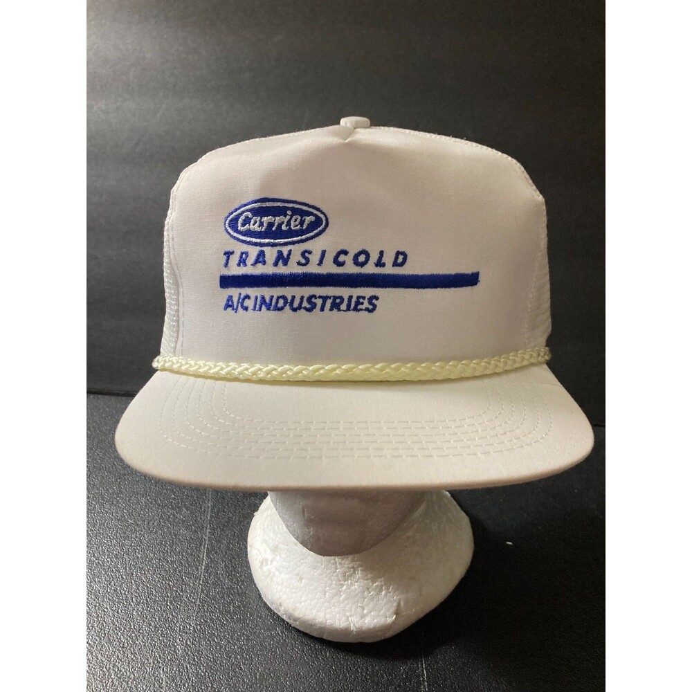 CARRIER TRANSICOLD A/C INDUSTRIES VINTAGE TRUCKER HAT SNAPBACK NEW NEVER WORN